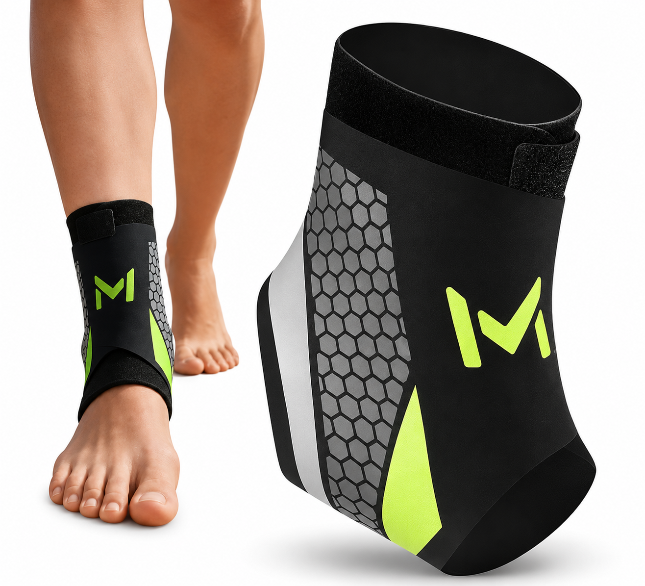 Adjustable Compression Ankle Brace — Sports Injury Support