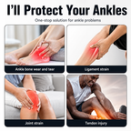 Adjustable Compression Ankle Brace — Sports Injury Support