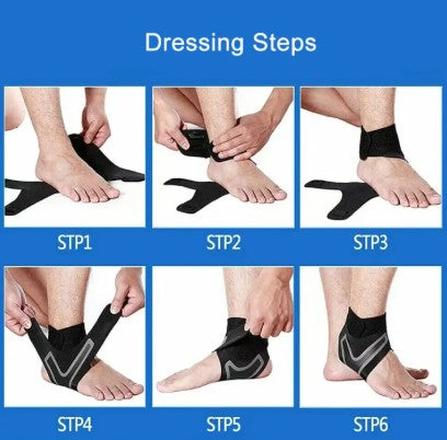 Adjustable Compression Ankle Brace — Sports Injury Support